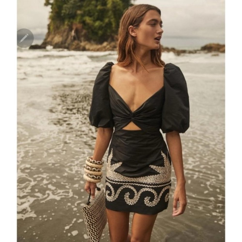 Johanna Ortiz Simple Pleasures Mini Dress Black Size 0